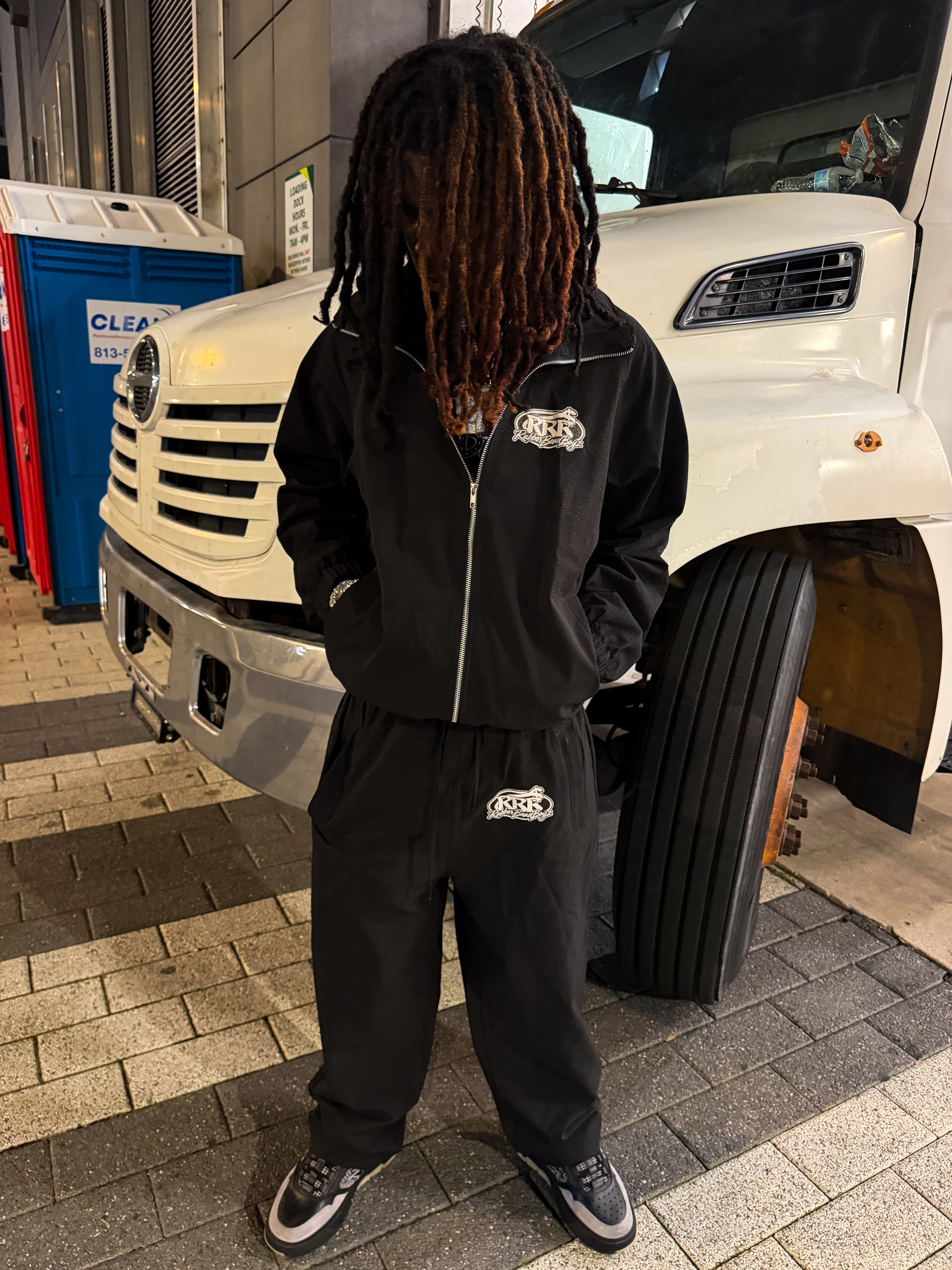 BLACK WOVEN RBB FULL-SET
