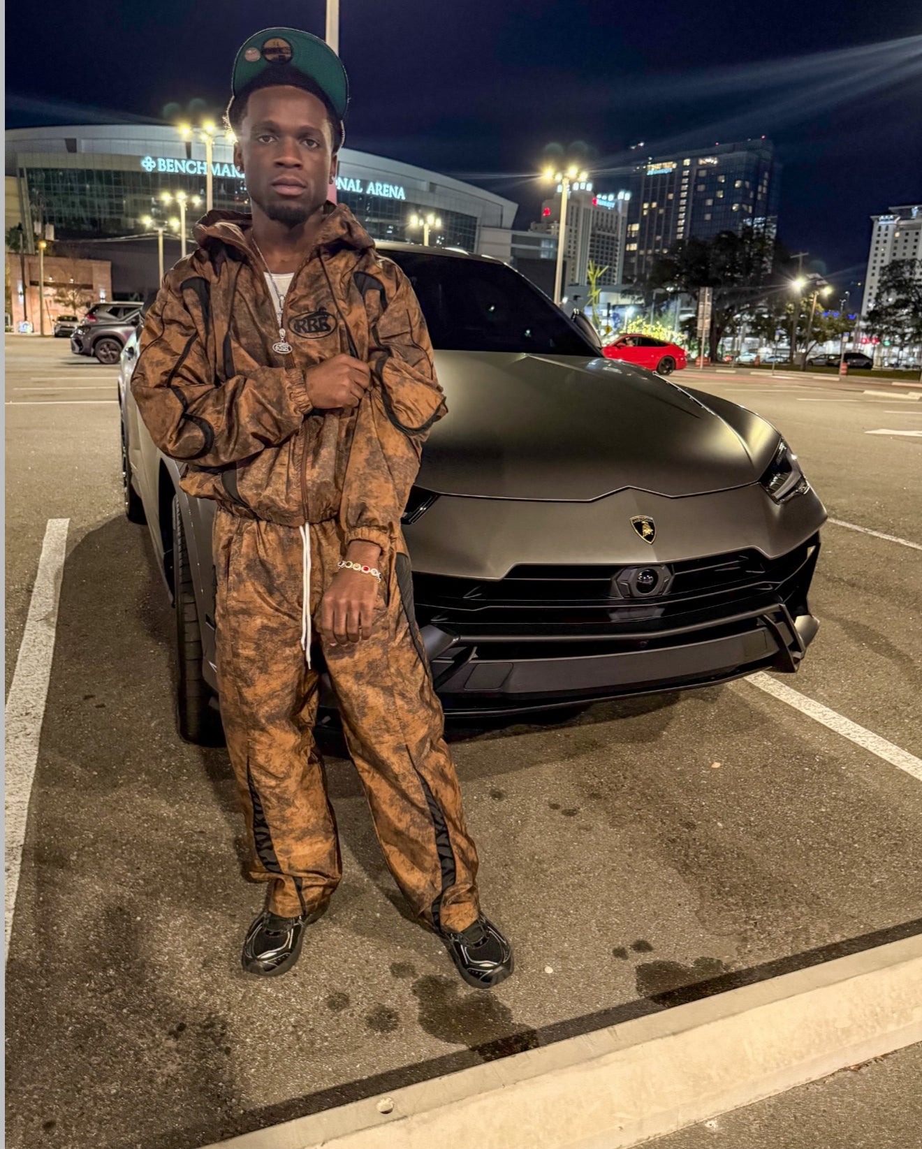 Brown $ Black Camouflage Fullset Windbreaker $