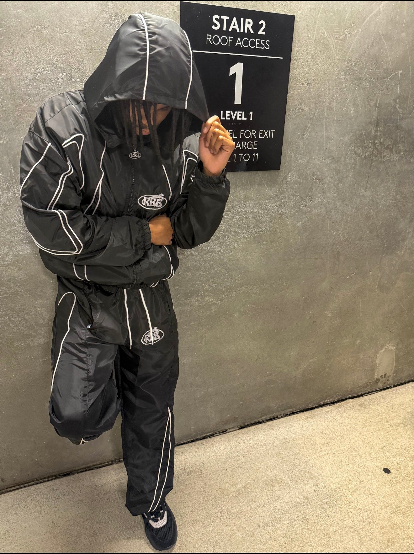 “Black & White” RBB$ Windbreaker